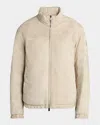 Moncler Men's Cernay Reversible Suede And Quilted Jacket In Brown