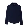 Moncler Zip-up Bomber Jacket In Blue