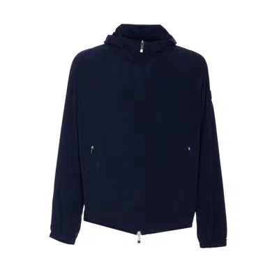 Moncler Zip-up Bomber Jacket In Black