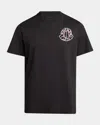 Moncler Men's Check Logo Graphic T-shirt In Multi