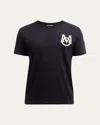 Moncler Logo Cotton Jersey T-shirt In Navy