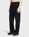 Moncler Men's Corduroy Straight-leg Pull-on Trousers In Blue