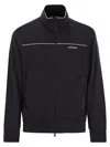 Moncler Men Cotton And Modal Sweatshirt With Zip In Blue