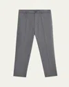 Moncler Men's Cotton Blend Tailored Pants In Gray