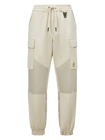 Moncler Men's Cotton Clothing Trousers In Neutral