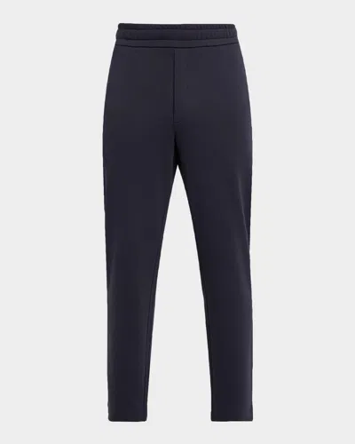 Moncler Men's Cotton Fleece Sweatpants In Blue