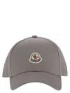 Moncler Logo-patch Cap In Brown