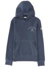 Moncler Sweatshirt With Logo In Blue