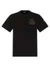 Moncler Logo Embroidered Crew Neck T-shirt Patch In Black