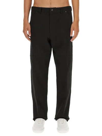 Moncler Men Cotton Pants In Black