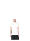 Moncler White Cotton Polo Shirt