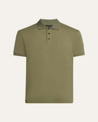 MONCLER MEN'S COTTON POLO SHIRT