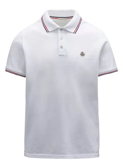 MONCLER MEN'S COTTON POLO SHIRT WITH LOGO