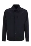 Moncler Men's Wool Blend Jacket In Dark Blue