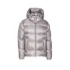Moncler Mens Charcoal Couyere Logo-patch Padded Down Jacket In Gray