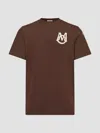 Moncler Men's Crew-neck T-shirt In Cotton In Brown