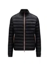 Moncler Daniel Short Down Jacket Black In Black
