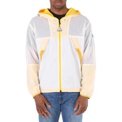 Pre-owned Moncler Men's Doi Jacket Two-tone Hooded Jacket In Yellow