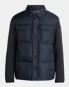 Moncler Padded Zip-up Cardigan In Blue