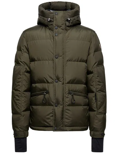 Moncler Kasanka Hooded Down Ski Jacket In Green