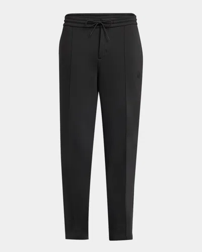 Moncler Men's Drawstring Pintuck Pants In Black