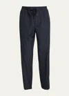 Moncler Cotton Trousers In Navy