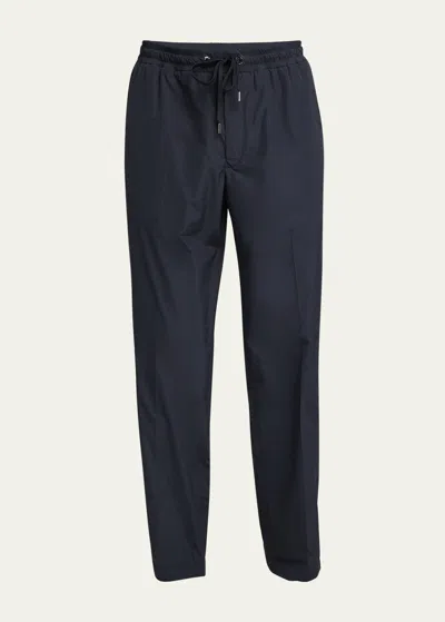 MONCLER MEN'S DRAWSTRING STRAIGHT-LEG TROUSERS