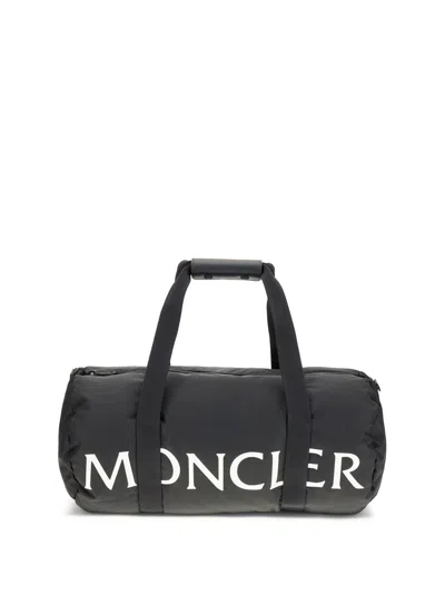 Moncler Men Duffle Travel Bag In Black