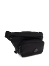 Moncler Durance Rubberised-logo Belt Bag In Black