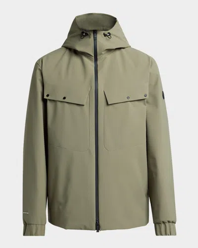 Moncler Men's Escurays Hooded Jacket In Green