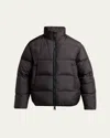 Moncler Erterle Tech Down Jacket In Brown