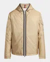 Moncler Evettes Nylon Down Jacket In Beige