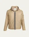 Moncler Evettes Nylon Down Jacket In Beige