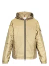 Moncler Evettes Nylon Hooded Jacket In Brown