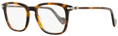Moncler Men's Eyeglasses Ml5045 054 Red Havana 52mm In Multi