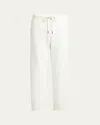Moncler Men's Fleece Sweatpants In Natural