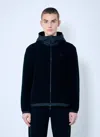 Moncler Men Fleece Zip-up Cardigan In Black