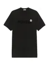 Moncler Men T-shirt With Flocked Cotton Logo