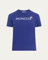 Moncler T-shirt En Coton In Blue