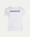 Moncler Enfant Logo Printed Crewneck T-shirt In White