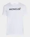Moncler Enfant Logo Printed Crewneck T-shirt In White