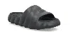 Moncler Black Sandals With Tonal Embossed Logo And Open Toe In Rubber Man In Black