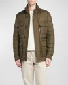 Moncler Fuciade Down Jacket In Olive