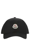Moncler Men Gabardine Baseball Cap In Black