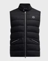 Moncler Lechtal Zip-up Down Gilet In Black