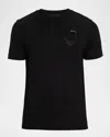 Moncler Logo-embossed Cotton T-shirt In Black