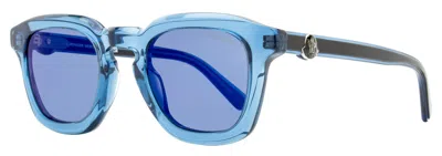 Moncler Men's Gradd Sunglasses Ml0262 90x Transparent Blue 50mm In Multi