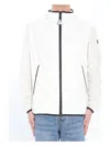 Moncler White Grainer Hooded Windbreaker Jacket In White