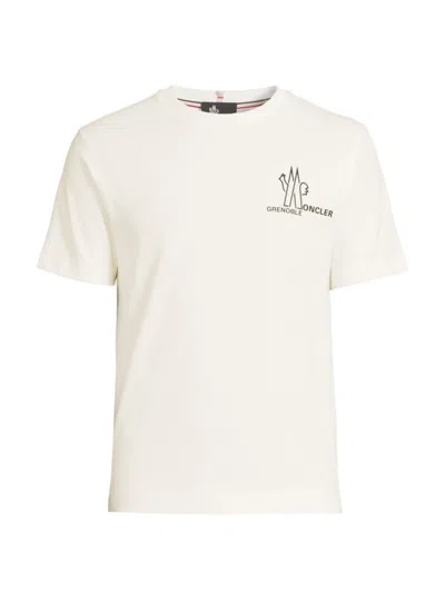 Moncler Men's Grenoble Graphic T-shirt In Cream