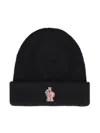 Moncler Wool Hat Hats Black In Black